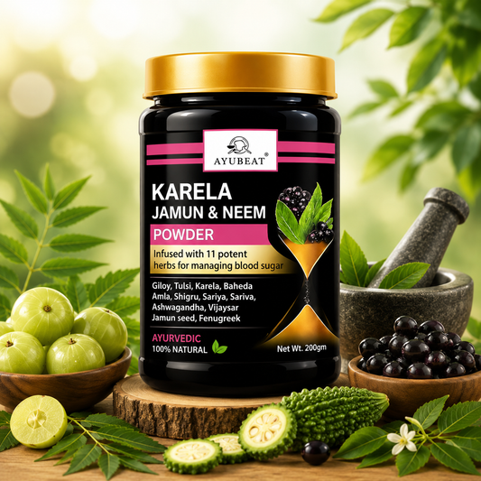 Ayubeat Karela Jamun Neem Herbal Powder – 200g