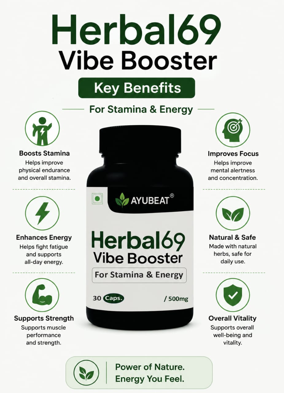 AYUBEAT Herbal 69 Capsules – 30 Vegetarian Capsules