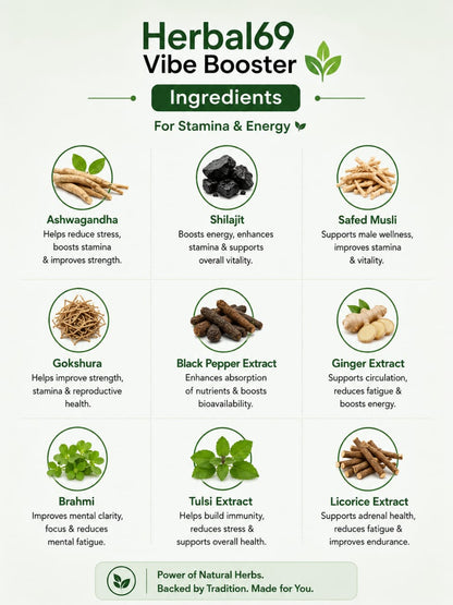 AYUBEAT Herbal 69 Capsules – 30 Vegetarian Capsules