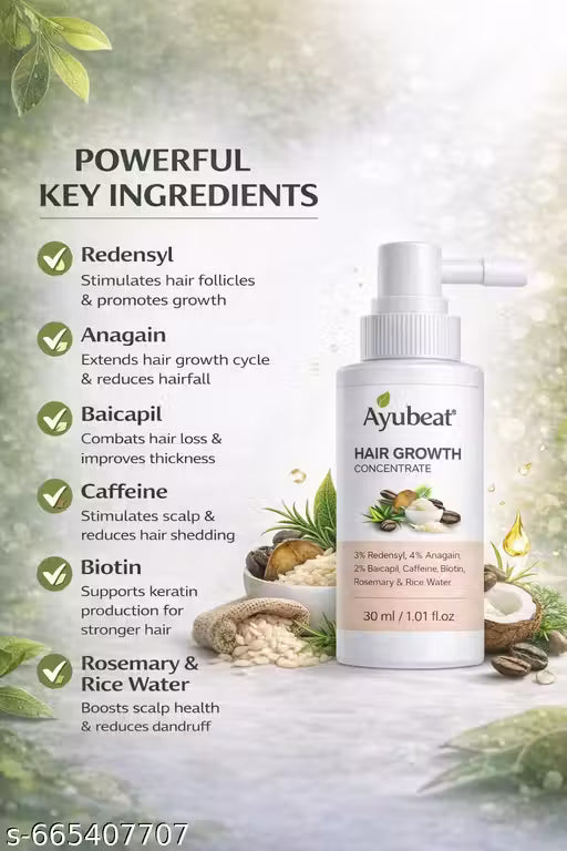 AYUBEAT Advanced Hair Growth Serum – 30ml