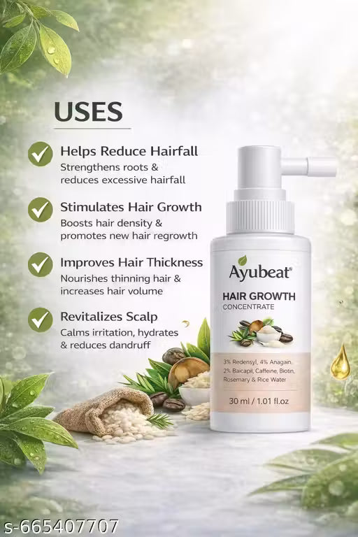 AYUBEAT Advanced Hair Growth Serum – 30ml