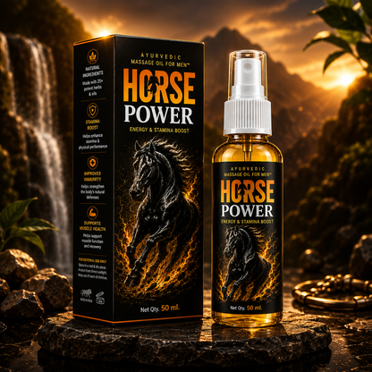 Horse Power Ayurvedic Body Massage Oil for Men – 50 ml