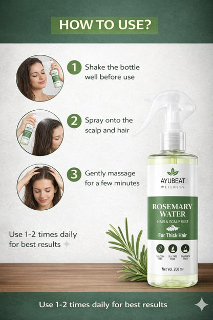 AYUBEAT Rosemary Hair Growth Mist Refill – 200ml