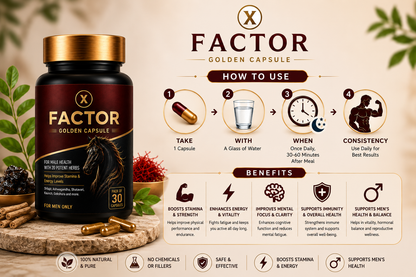X Factor Golden Capsules for Men – 30 Capsules