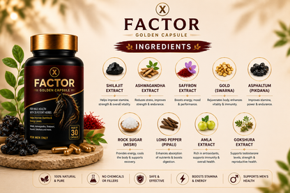 X Factor Golden Capsules for Men – 30 Capsules