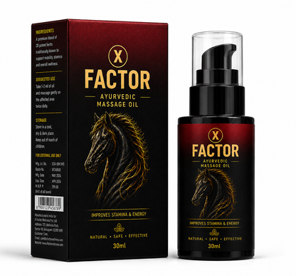 X Factor Ayurvedic Massage Oil for Men – 30ml