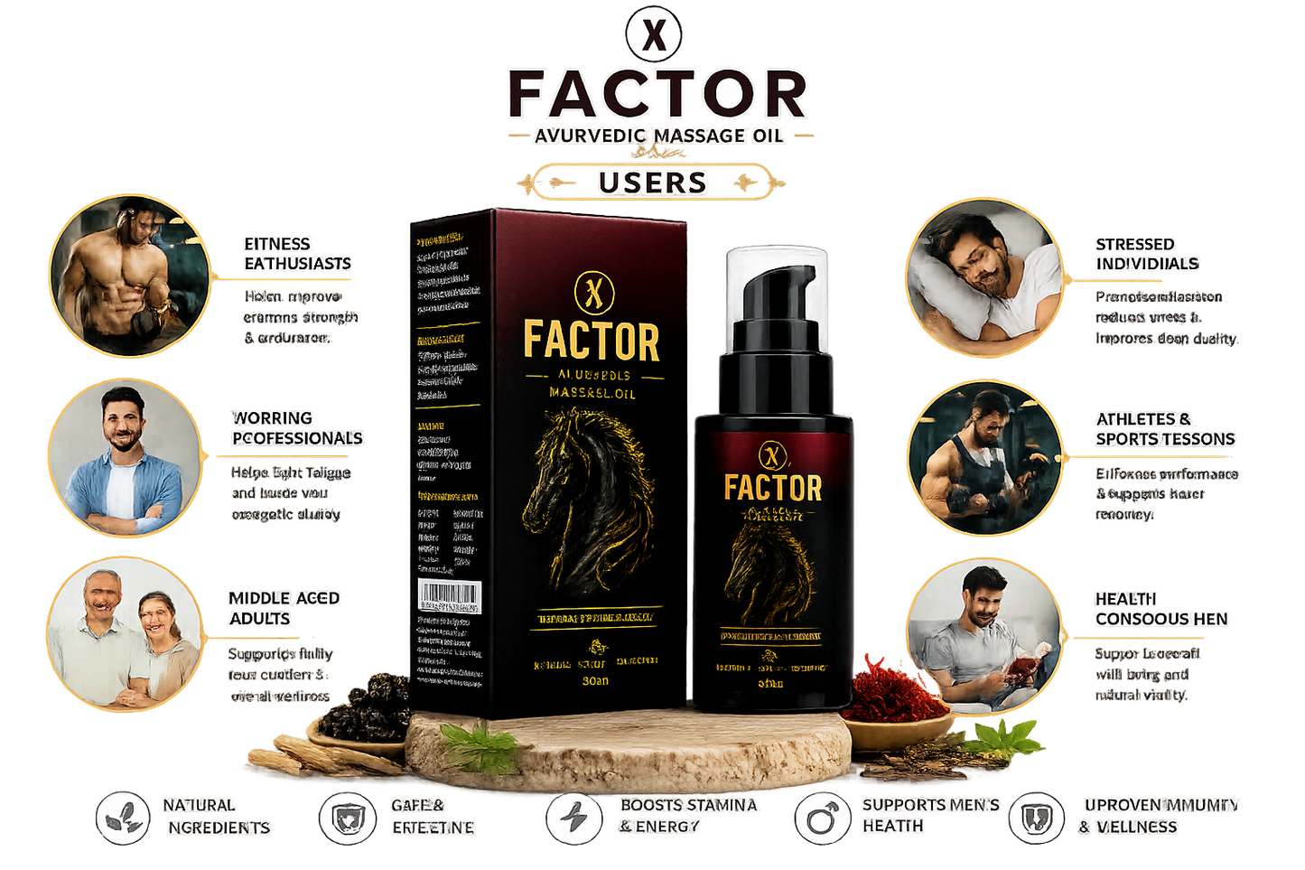 X Factor Ayurvedic Massage Oil for Men – 30ml