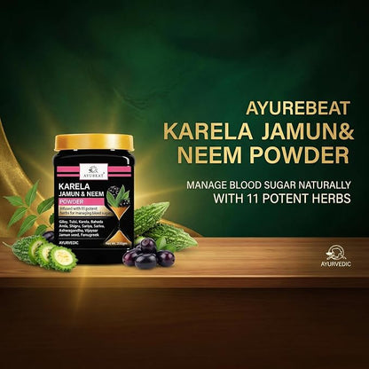 Ayubeat Karela Jamun Neem Herbal Powder – 200g