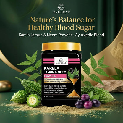 Ayubeat Karela Jamun Neem Herbal Powder – 200g