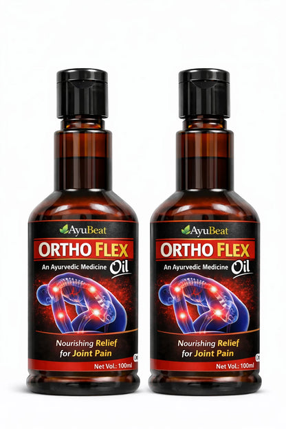 Ayubeat Ortho Flex Ayurvedic Pain Relief Oil – 120ml (100ml + 20ml Free)
