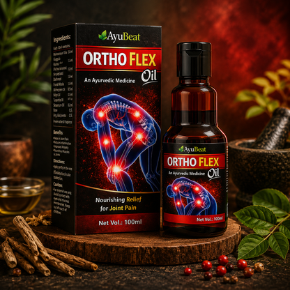 Ayubeat Ortho Flex Ayurvedic Pain Relief Oil – 120ml (100ml + 20ml Free)