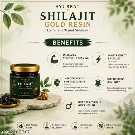 AYUBEAT Himalayan Shilajit Gold Resin – 20g