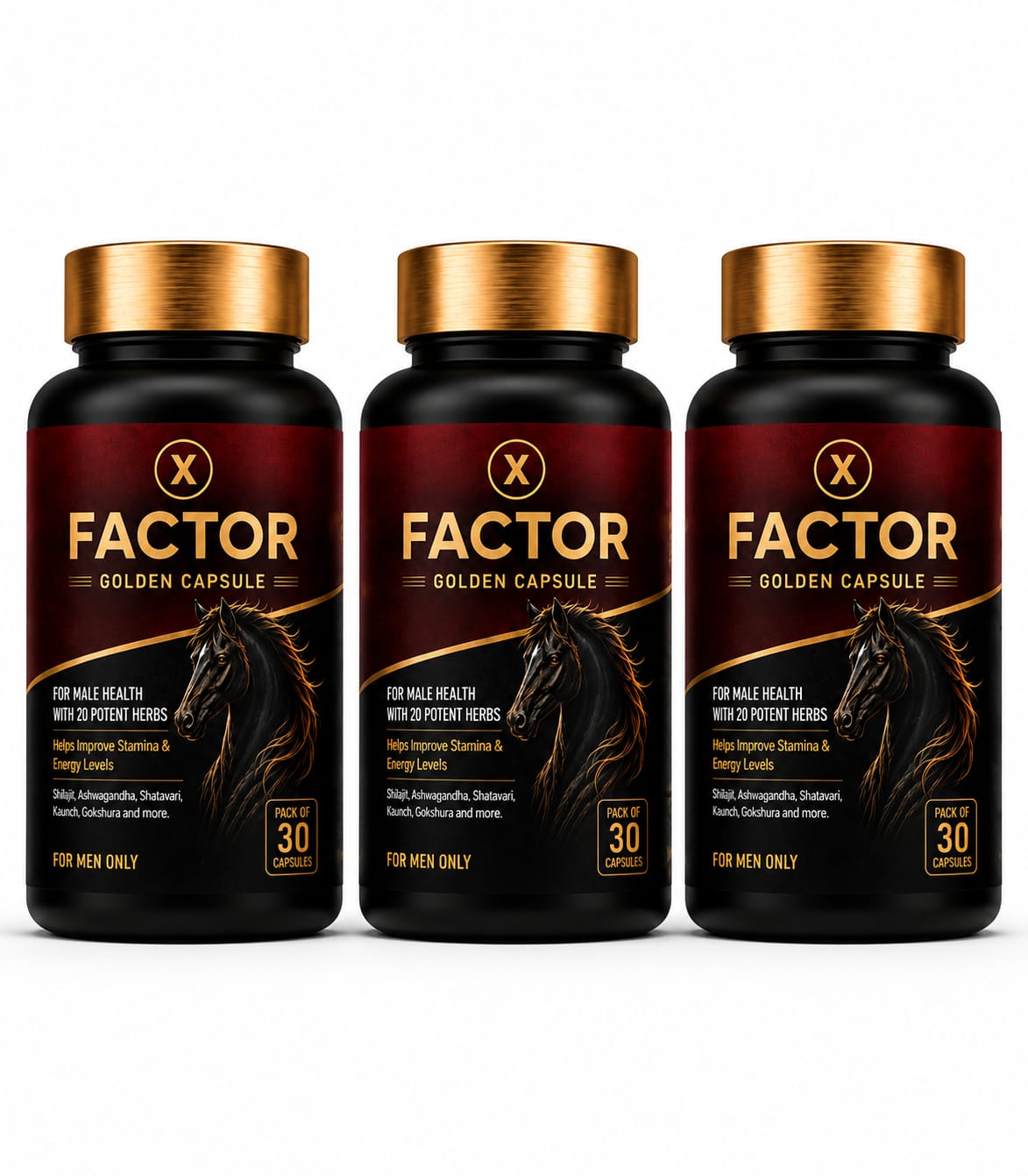 X Factor Golden Capsules for Men – 30 Capsules