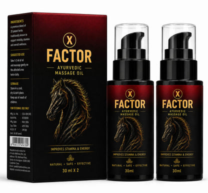 X Factor Ayurvedic Massage Oil for Men – 30ml