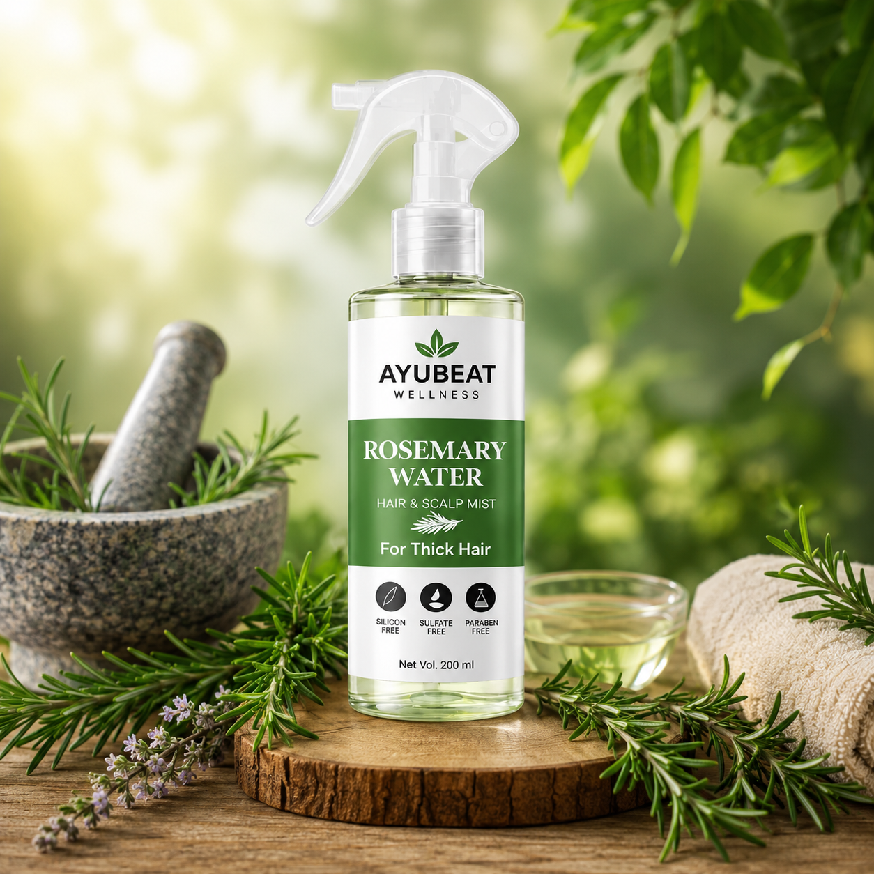 AYUBEAT Rosemary Hair Growth Mist Refill – 200ml